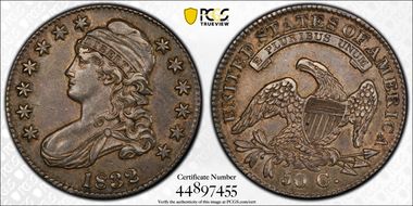 1832 50C Small Letters XF45