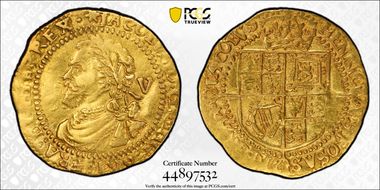 (1619-20) 1/4 L S-2642 Spur Rowel AU53