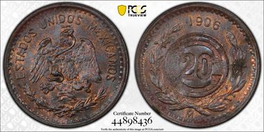 (1915) 20C Estado de KM-693.1, Toluca MS63BN