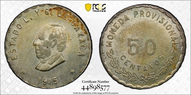 1915 50C KM-737 GB-340 MS64