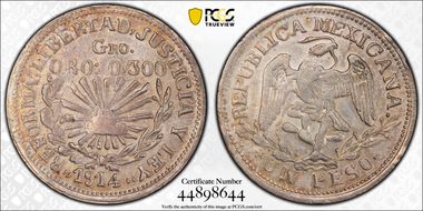 1914-GRO Peso KM-641 AU55