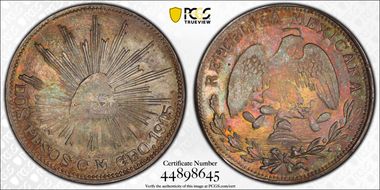 1915-CM GRO 2 Peso KM-662 AU55