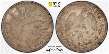 1915-CM GRO 2 Peso KM-662 AU55