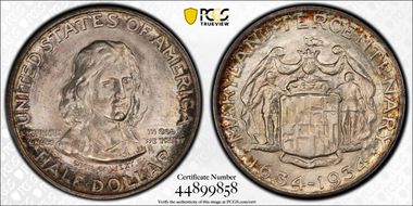 1934 50C Maryland MS66+