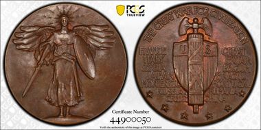 (1919-20) SC$1 WWI Victory, HK-901 MS62BN