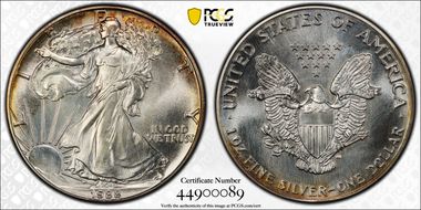 1988 $1 Silver Eagle MS67