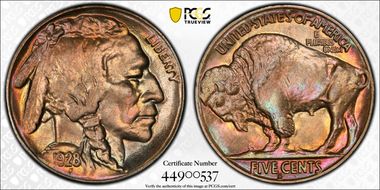 1928-S 5C MS66