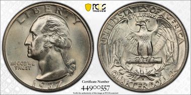 1937-S 25C MS65