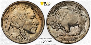 1913-D 5C Type 1 MS67