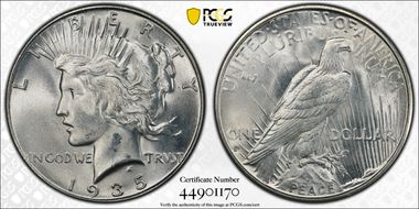 1935-S $1 MS64