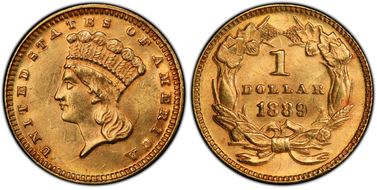 1889 G$1 MS64