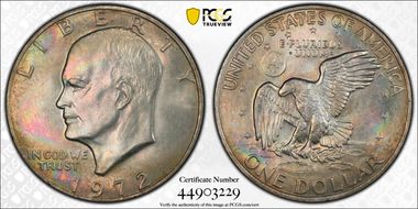 1972 $1 Type 1 MS65