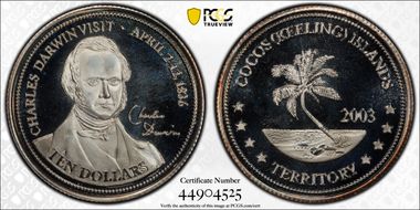 2003 $10 X-18 Darwin PR68DCAM