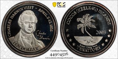 2003 $10 X#19 Darwin PR69DCAM