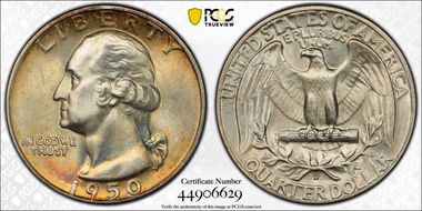 1950-D 25C MS67+
