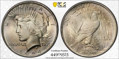 1924 $1 MS66+