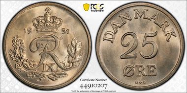 1951 NS 25 Øre MS66