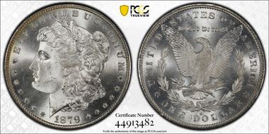 1879-S $1 MS67+