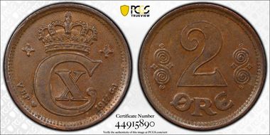 1917 VBP; GJ 2 Øre MS63BN