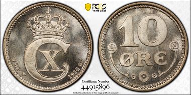 1914 VBP GJ 10 Øre MS67