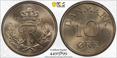 1955 NS 10 Øre MS65