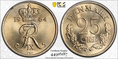 1964 CS 25 Øre MS66