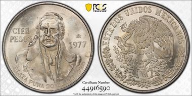 1977-Mo 100 P KM-483.2 MS65