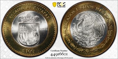 2005-Mo 100 P Chiapas MS67