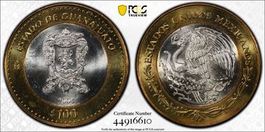 2005-Mo 100 P Guanajuato MS66