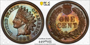 1886 1C Type 2 PR65BN