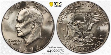 1974-D $1 MS65