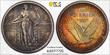 1917 25C Type 1 MS62FH