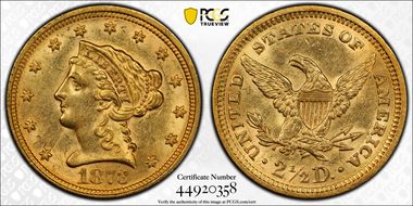 1873 $2.50 Open 3 N1