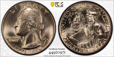 1976-D 25C Clad MS64