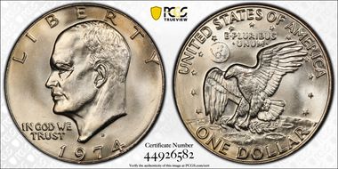 1974-D $1 MS66