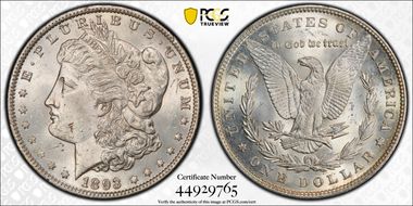 1893 $1 MS62