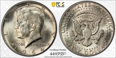 1964-D 50C QDO, FS-105 MS62