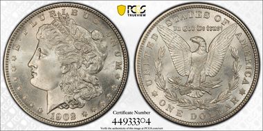 1902 $1 MS66