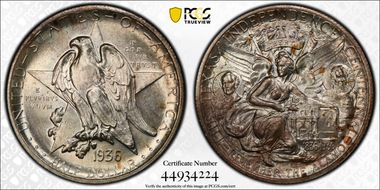 1936 50C Texas MS65