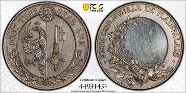 1892 Medal Plainpalais R-677a Ag SP62