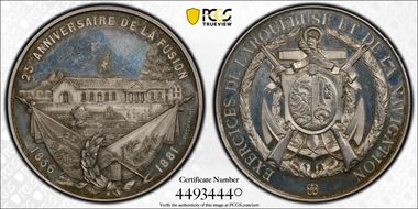 1881 Medal Geneva R-618b Ag SP63