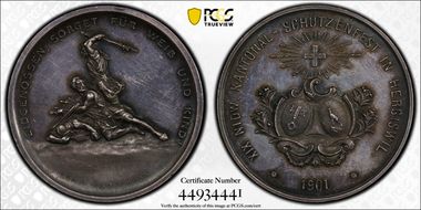 1901 Medal Hergiswil R-1030a Ag SP63
