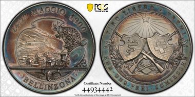 1900 Medal Bellinzona R-1414a Ag SP63