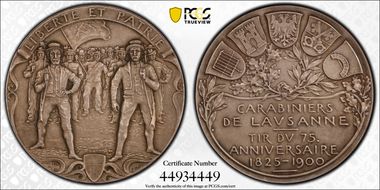 1900 Medal Lausanne R-1608a Matte Ag SP65