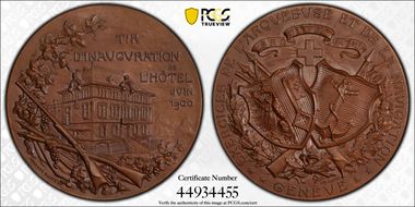 1900 Medal Geneve R-715b Bronzed Cu SP66