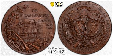 1900 Medal Geneve R-715b Bronzed Cu SP66