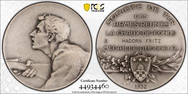 1932 Medal La Chaux de Fonds R-1001a SP65