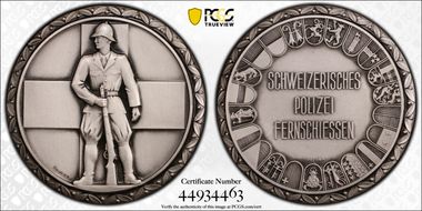 No Date Medal R-1990A Matte Ag SP67