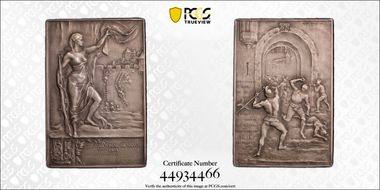 1902 Medal Geneve R-720a Matte Ag L. FURET on edge SP64