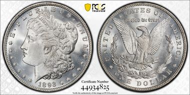 1893 $1 MS65+